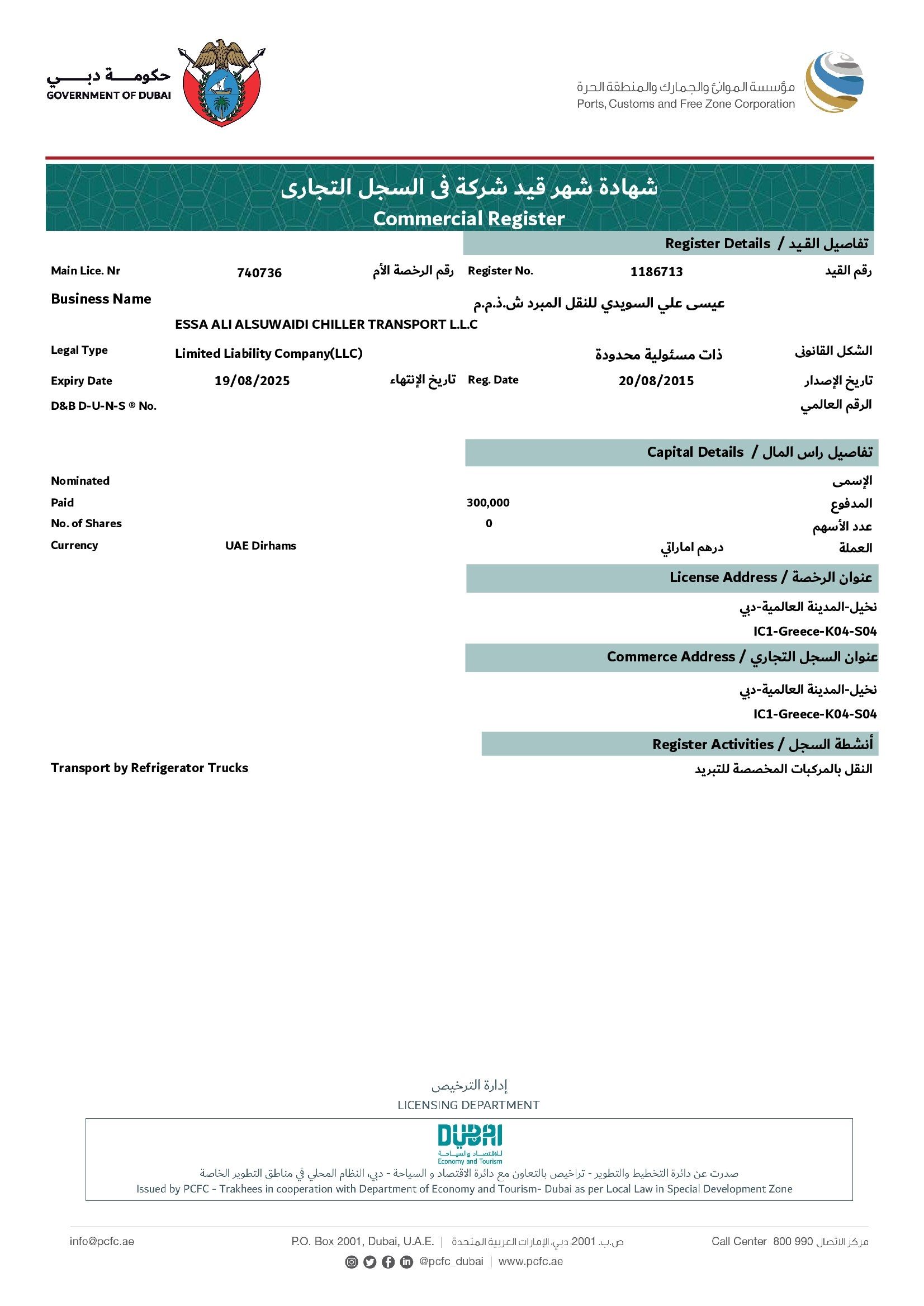 trade licence