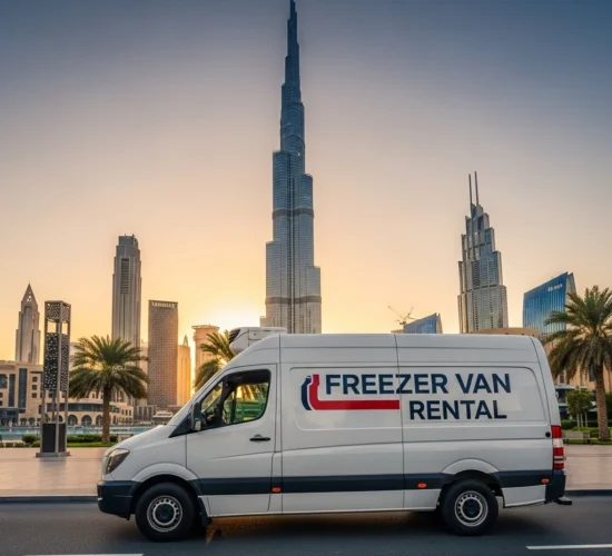 Freezer van for rent in dubai
