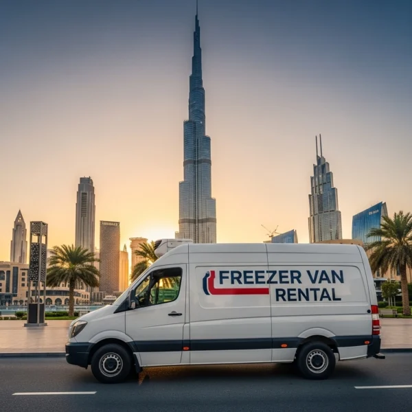 Freezer van for rent in dubai