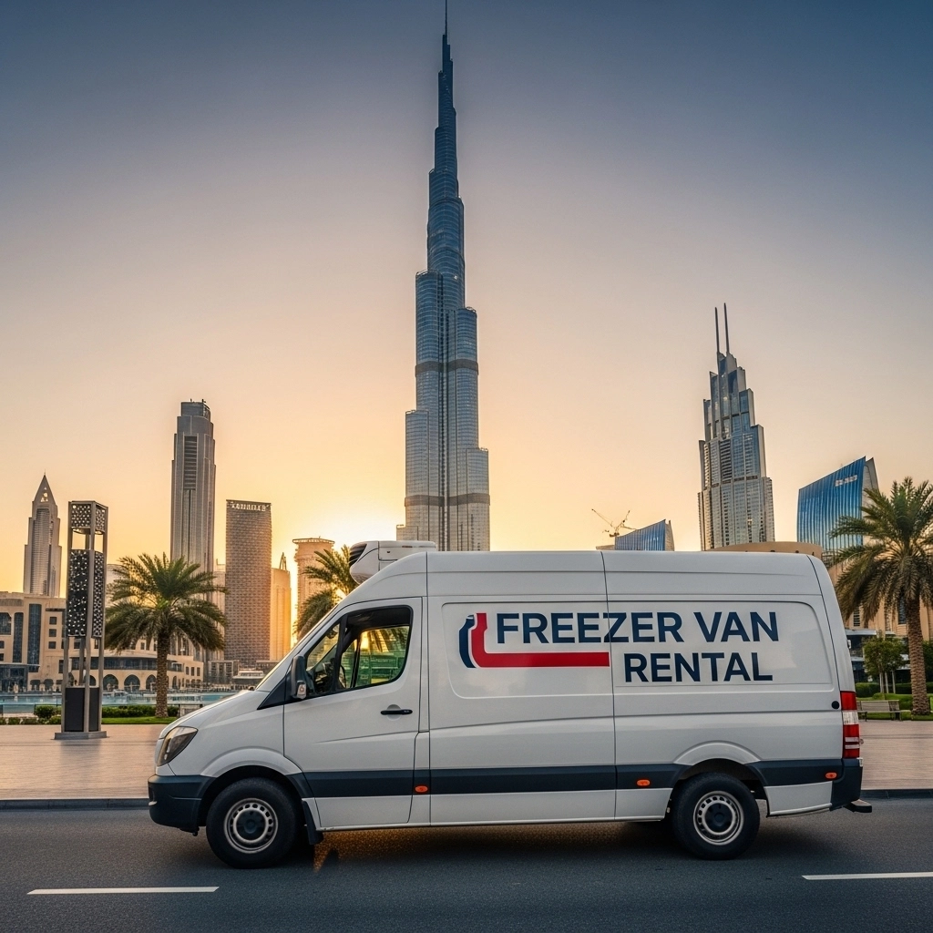 Freezer van for rent in dubai