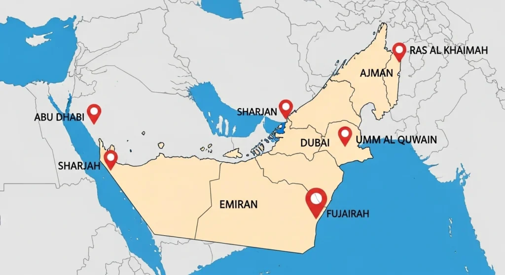 UAE Map