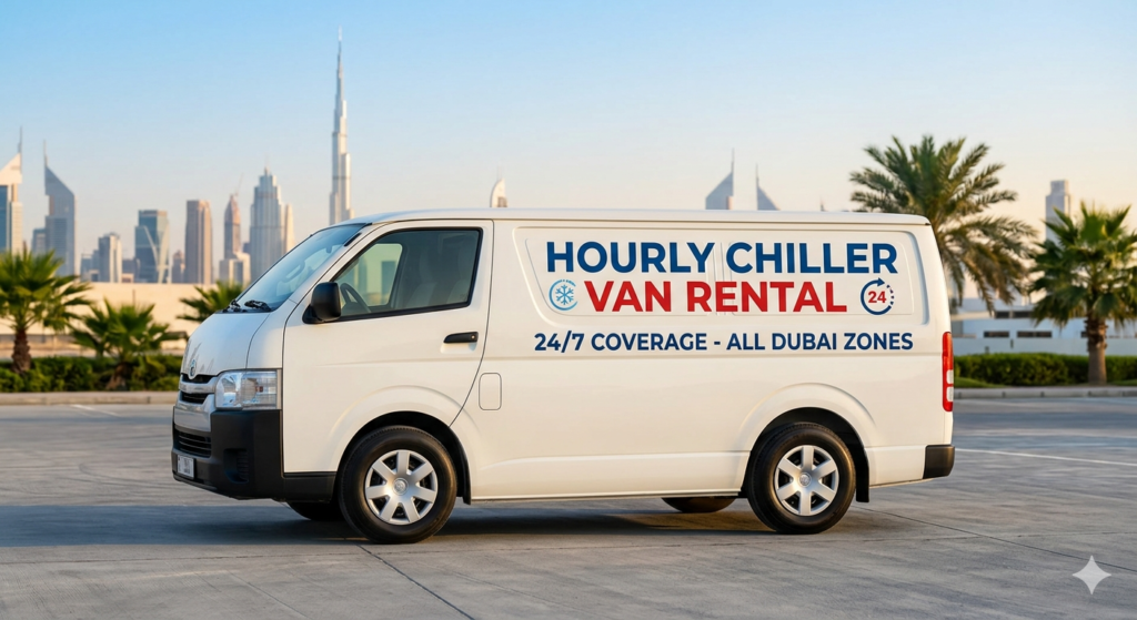 hourly chiller van rental Dubai